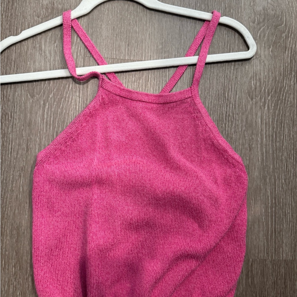 Anthro NWOT Pink Knit Tank Top